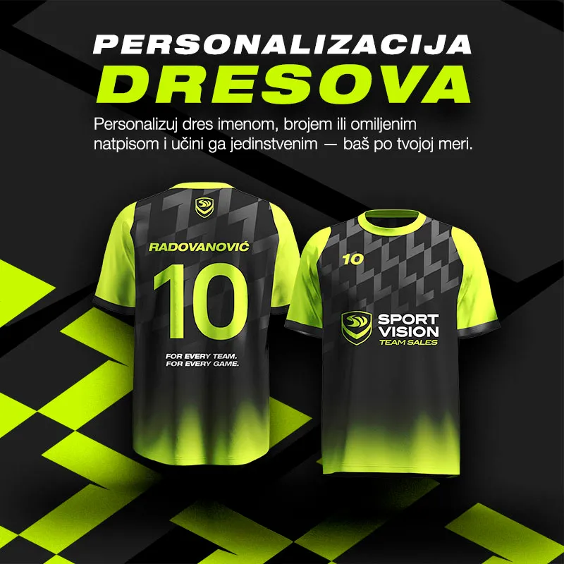Personalizacija dresova i ostalog asortimana