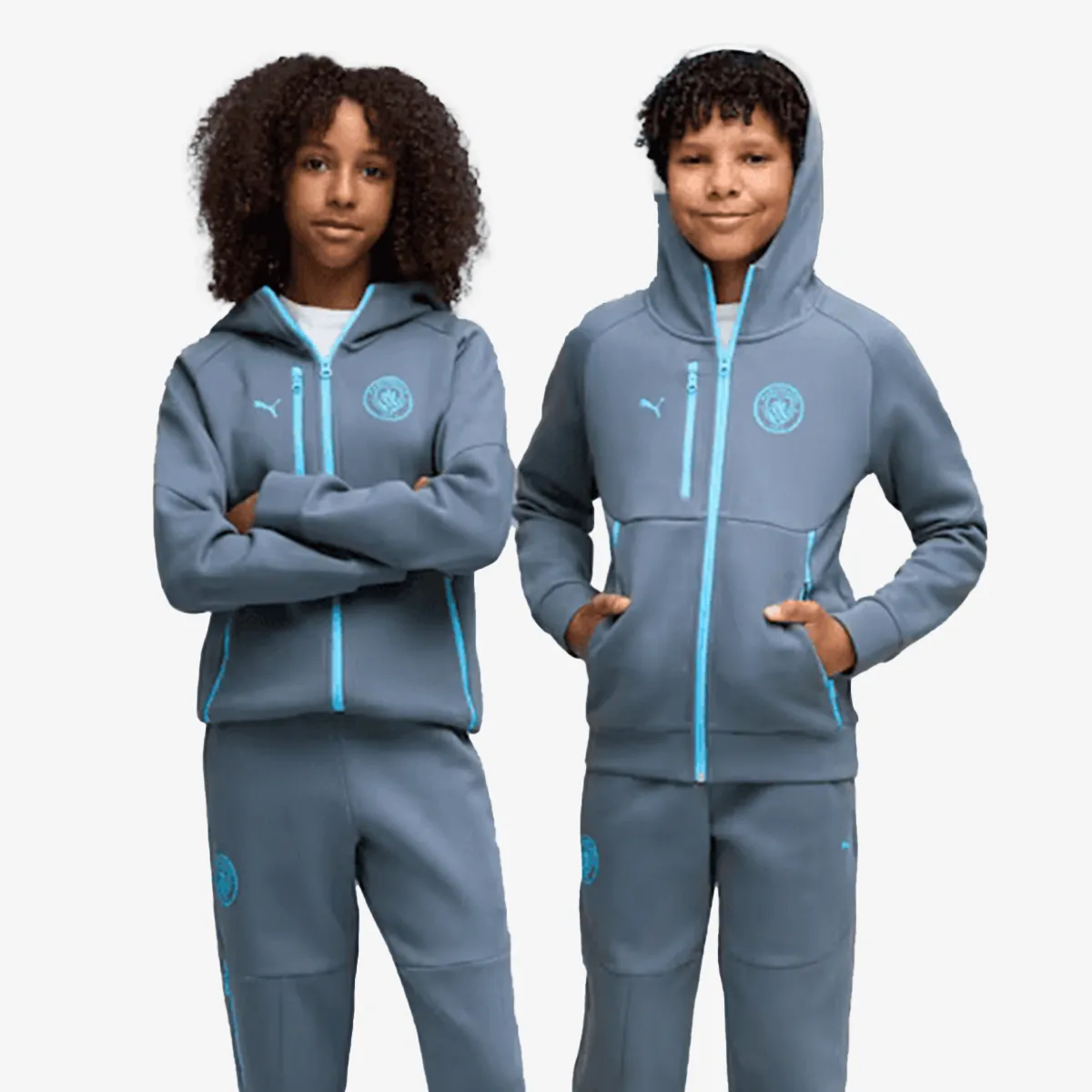 Puma Dukserica MCFC TECH FZ Hoodie Jr 