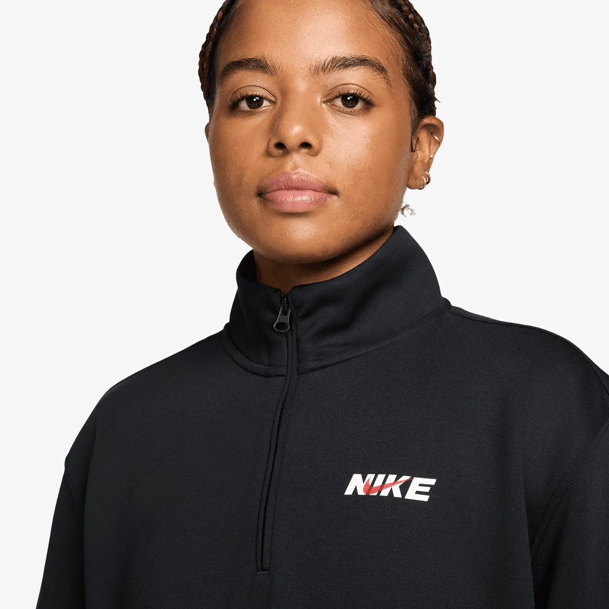 Nike Dukserica W NK DF STDO FLC SPT QZ CPSL B 